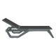 RIO PRO ΞΑΠΛΩΣΤΡΑ DARK GREY/BLACK ΠΟΛ/ΝΙΟΥ 190X70X33εκ.