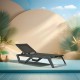RIO PRO ΞΑΠΛΩΣΤΡΑ DARK GREY/BLACK ΠΟΛ/ΝΙΟΥ 190X70X33εκ.