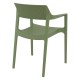 TULUM OLIVE GREEN ΠΟΛΥΘΡΟΝΑ ΠΟΛ/ΝΙΟΥ 55X52X79εκ.