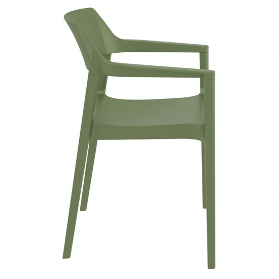 TULUM OLIVE GREEN ΠΟΛΥΘΡΟΝΑ ΠΟΛ/ΝΙΟΥ 55X52X79εκ.