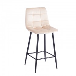 NORA BEIGE VELVET ΥΦΑΣΜΑ 65εκ. ΣΚΑΜΠΟ ΜΕΤΑΛΛΙΚΟ 45X41X65-99εκ.