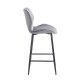 DYLAN GREY VELVET ΥΦΑΣΜΑ 65εκ. ΣΚΑΜΠΟ ΜΕΤΑΛΛΙΚΟ 46X45X65-95εκ.