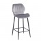DYLAN GREY VELVET ΥΦΑΣΜΑ 65εκ. ΣΚΑΜΠΟ ΜΕΤΑΛΛΙΚΟ 46X45X65-95εκ.