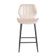 DYLAN BEIGE VELVET ΥΦΑΣΜΑ 65εκ. ΣΚΑΜΠΟ ΜΕΤΑΛΛΙΚΟ 46X45X65-95εκ.