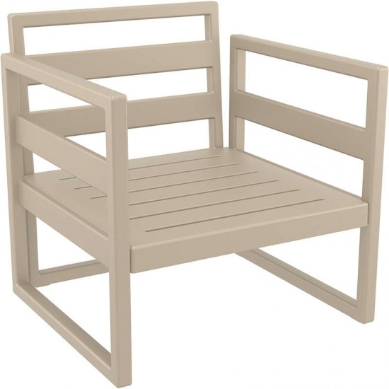 MYKONOS ΠΟΛΥΘΡΟΝΑ TAUPE ΧΩΡΙΣ ΜΑΞ. 73X72X75εκ. ΠΟΛ/ΝΙΟΥ