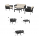 PORTOFINO LOUNGE SET 2ΘΕΣ.TAUPE/ΜΑΞ. BEIGE(2ΘΕΣ.+2ΠΟΛ.+ΤΡΑΠ 33εκ.)