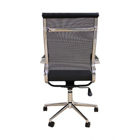 A9954 ΜΑΥΡΟ PU/MESH ΠΟΛΥΘΡΟΝΑ ΓΡΑΦΕΙΟΥ 53X58X46-105/55-115εκ.