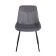 TEREA GREY VELVET ΥΦΑΣΜΑ ΚΑΡΕΚΛΑ ΜΕΤΑΛΛΙΚΗ 51X58X87εκ.