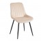 BONY BEIGE VELVET ΥΦΑΣΜΑ ΚΑΡΕΚΛΑ ΜΕΤΑΛΛΙΚΗ 51X58X87εκ.