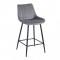 REPO GREY VELVET ΥΦΑΣΜΑ 66εκ. ΣΚΑΜΠΟ ΜΕΤΑΛΛΙΚΟ 48X49X66-96εκ.