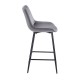 REPO GREY VELVET ΥΦΑΣΜΑ 66εκ. ΣΚΑΜΠΟ ΜΕΤΑΛΛΙΚΟ 48X49X66-96εκ.