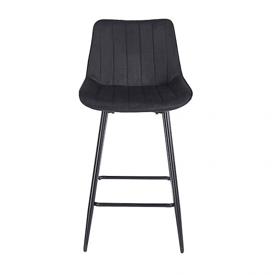 REPO BLACK VELVET ΥΦΑΣΜΑ 66εκ. ΣΚΑΜΠΟ ΜΕΤΑΛΛΙΚΟ 48X49X66-96εκ.