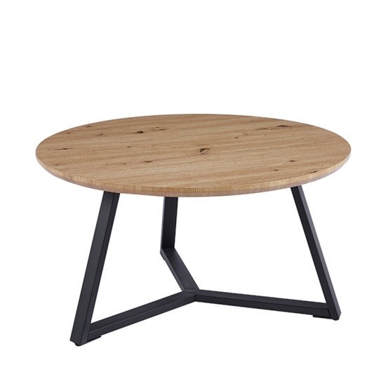 ALEX SONOMA OAK Φ80Χ41εκ. ΤΡΑΠΕΖΙ ΣΑΛΟΝΙΟΥ