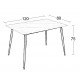 LOBY CERAMIC WHITE MARBLE 120Χ80Χ75εκ. ΤΡΑΠΕΖΙ