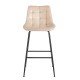 ERMINA BEIGE VELVET ΥΦΑΣΜΑ 75εκ. ΣΚΑΜΠΟ ΜΕΤΑΛΛΙΚΟ 49X50X75-104εκ.