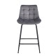 ERMINA GREY VELVET ΥΦΑΣΜΑ 64εκ. ΣΚΑΜΠΟ ΜΕΤΑΛΛΙΚΟ 49X50X64-94εκ.