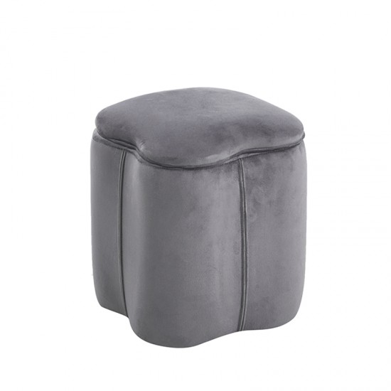 FIONA ΣΚΑΜΠΟ VELVET GREY ΜΕ ΑΠΟΘ. ΧΩΡΟ 30X30X34εκ.