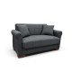 VAVEL DARK GREY ΥΦΑΣΜΑ 2ΘΕΣΙΟΣ ΚΑΝΑΠΕΣ/ΚΡΕΒΑΤΙ ΜΕ ΑΠΟΘ.ΧΩΡΟ 156Χ85Χ80εκ.