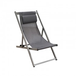 DEVIN ΣΕΖΛΟΝΓΚ GREY ΑΛΟΥΜΙΝΙΟΥ 58X95-102X78-95εκ.