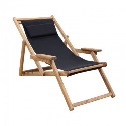 TORINO ΚΑΡΥΔΙ ΣΕΖΛΟΝΓΚ ΟΞΥΑΣ ΜΕ ΜΑΥΡΟ ΥΦΑΣΜΑ 64Χ100Χ68/82εκ.