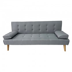 MERYL LIGHT GREY ΥΦΑΣΜΑ ΚΑΝΑΠΕΣ ΚΡΕΒΑΤΙ 170X81X74εκ.