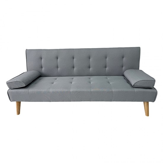 MERYL LIGHT GREY ΥΦΑΣΜΑ ΚΑΝΑΠΕΣ ΚΡΕΒΑΤΙ 170X81X74εκ.
