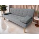 MERYL LIGHT GREY ΥΦΑΣΜΑ ΚΑΝΑΠΕΣ ΚΡΕΒΑΤΙ 170X81X74εκ.