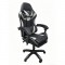 A9937 ΜΑΥΡΟ/ΓΚΡΙ PVC ΠΟΛΥΘΡΟΝΑ GAMING/ΜΕ ΥΠΟΠΟΔΙΟ 64X59X43-112/53-125εκ.