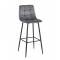 NORA GREY VELVET ΥΦΑΣΜΑ 75εκ. ΣΚΑΜΠΟ ΜΕΤΑΛΛΙΚΟ 45X42X75-110εκ.