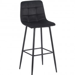 NORA BLACK VELVET ΥΦΑΣΜΑ 75εκ. ΣΚΑΜΠΟ ΜΕΤΑΛΛΙΚΟ 45X42X75-110εκ.