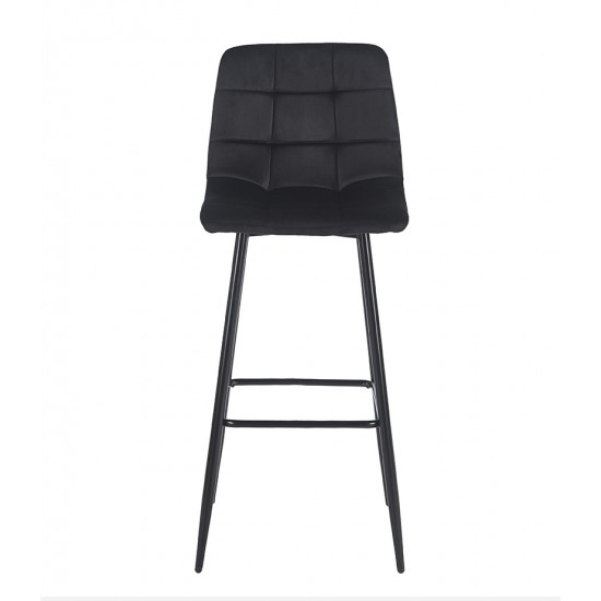 NORA BLACK VELVET ΥΦΑΣΜΑ 75εκ. ΣΚΑΜΠΟ ΜΕΤΑΛΛΙΚΟ 45X42X75-110εκ.