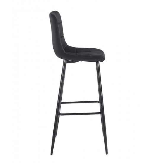 NORA BLACK VELVET ΥΦΑΣΜΑ 75εκ. ΣΚΑΜΠΟ ΜΕΤΑΛΛΙΚΟ 45X42X75-110εκ.
