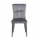 SELIN GREY VELVET ΥΦΑΣΜΑ ΚΑΡΕΚΛΑ ΜΕΤΑΛΛΙΚΗ 46X54X91εκ.