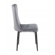 SELIN GREY VELVET ΥΦΑΣΜΑ ΚΑΡΕΚΛΑ ΜΕΤΑΛΛΙΚΗ 46X54X91εκ.