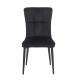 SELIN BLACK VELVET ΥΦΑΣΜΑ ΚΑΡΕΚΛΑ ΜΕΤΑΛΛΙΚΗ 46X54X91εκ.