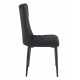 SELIN BLACK VELVET ΥΦΑΣΜΑ ΚΑΡΕΚΛΑ ΜΕΤΑΛΛΙΚΗ 46X54X91εκ.