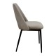 MADISON CAPPUCCINO VELVET ΥΦΑΣΜΑ ΚΑΡΕΚΛΑ ΜΕΤΑΛΛΙΚΗ 45X54X83εκ.