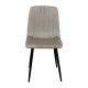 DORA CAPPUCCINO VELVET ΥΦΑΣΜΑ ΚΑΡΕΚΛΑ ΜΕΤΑΛΛΙΚΗ 45X53X86εκ.