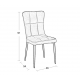 SELIN GREY VELVET ΥΦΑΣΜΑ ΚΑΡΕΚΛΑ ΜΕΤΑΛΛΙΚΗ 46X54X91εκ.