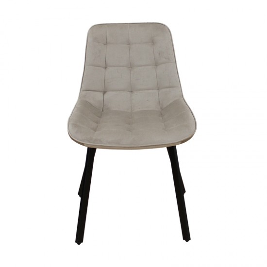 MIRA CAPPUCCINO VELVET ΥΦΑΣΜΑ ΚΑΡΕΚΛΑ ΜΕΤΑΛΛΙΚΗ 53X59X86εκ.