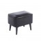 SAMI BLACK PU ΣΚΑΜΠΟ 40X30X34εκ.