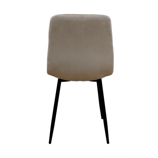 EVA CAPPUCCINO VELVET ΥΦΑΣΜΑ ΚΑΡΕΚΛΑ ΜΕΤΑΛΛΙΚΗ 43X55X90εκ.