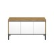Έπιπλο Τηλεόρασης Palmor Χρυσό Δρυς-Λευκό 113.5x40x60cm