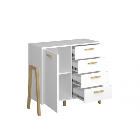 Μπουφές Belle Λευκό 102.5x41x91cm