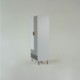 Ντουλάπα Timmy 2D2S Λευκό-Γραφίτη-Γκρι 90x50x199cm