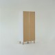 Ντουλάπα Timmy 2D2S Λευκό-Γραφίτη-Γκρι 90x50x199cm