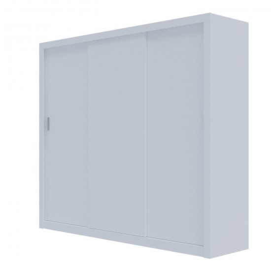 Ντουλάπα Grandio Λευκή 250x60x215cm