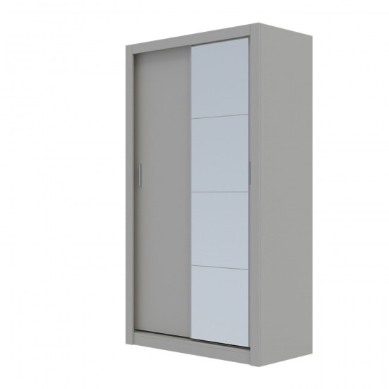 Ντουλάπα Linea Cashmere με καθρέφτη 120x60x215cm