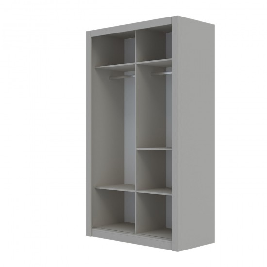 Ντουλάπα Linea Cashmere με καθρέφτη 120x60x215cm