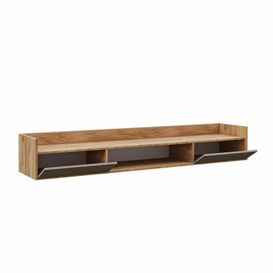 Έπιπλο TV Callisto Χρυσό Δρυς-Γκρεζ 200x40x30cm